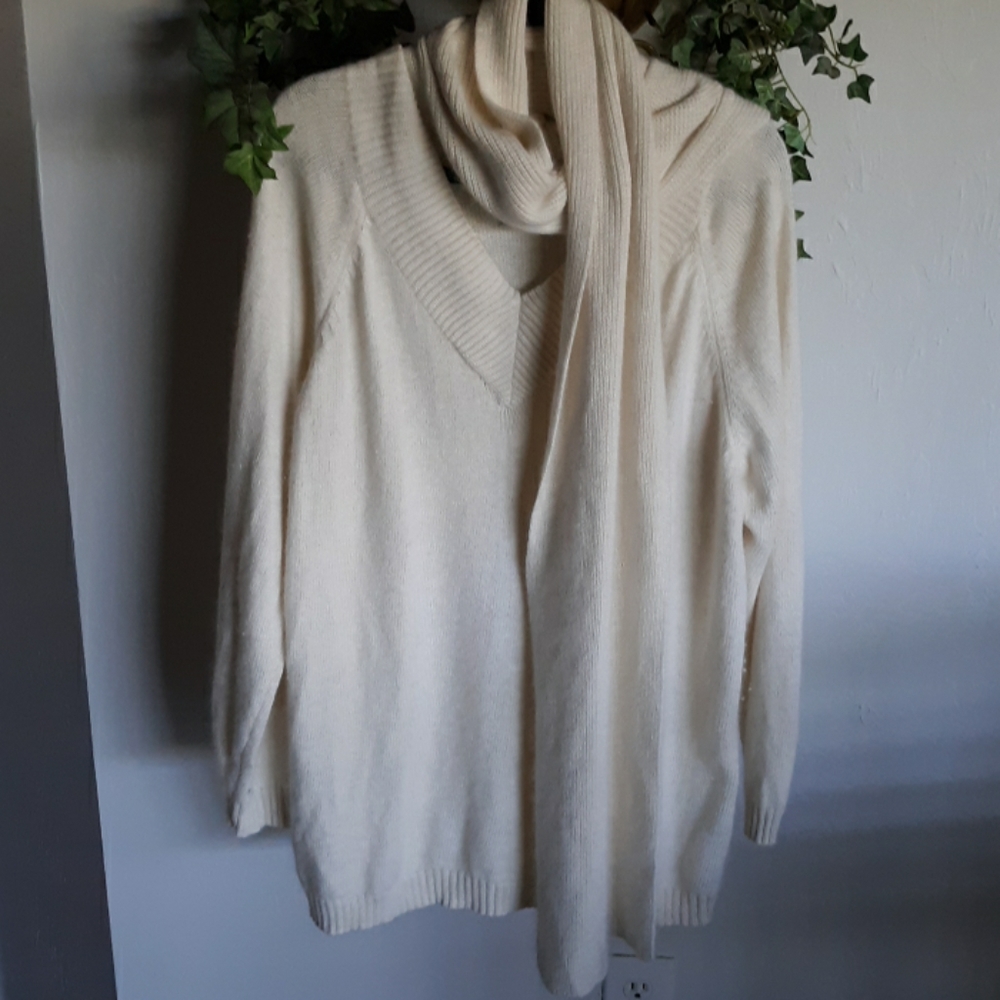 Soft Rabbit Sweater has detachable Scarf 22/24